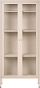 Vitrine mit Glastüren HARTY Metall 80 cm Beige Bild 5