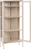 Vitrine mit Glastüren HARTY Metall 80 cm Beige Bild 4