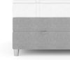 99rooms Hermes Boxspringbett 140x200 cm Strukturstoff INARI Hellgrau Taschen-Federung Bild 4