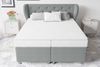 99rooms Hermes Boxspringbett 140x200 cm Strukturstoff INARI Hellgrau Taschen-Federung Bild 3