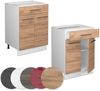 Küchenunterschrank Fame-Line Goldkraft Eiche 60 cm mit Schublade, ohne Arbeitsplatte Vicco Bild 5