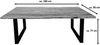 Essgruppe 180 cm Akazie naturfarben U-Gestell silber mit 2 Bänken QUINN 69329387 Bild 3