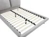 Vente-unique - IBEDIA Bett SamtStoff Grau - B 213 cm x H 100 cm x L 161 cm Bild 5