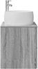 vidaXL Wandmontierte Waschtisch Grau Sonoma 49,5 x 44,5 x 66 cm 890315 Bild 4