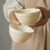 JIWOO Müslischale 6er Ø11,8cm, Frühstückschalen Eisschale Dessertschalen Schale, Keramik, (Schaleset, 6-tlg), Porzellan Hochwertiges Schalen gelb Mikrowellenofen Spülmaschine Bild 4