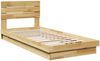 vidaXL Massivholzbett mit Kopfteil ohne Matratze 75x190 cm Eichenholz 3315747 Bild 3