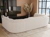 Ecksofa, Sofa big XXL, Wellenfedern, Wohnlandschaft XXL, mit Schlaffunktion - COMODO U - Beige Cord - Topper T25 Bild 4