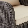 tectake 4 Rattansessel mit Aluminiumgestell inkl. Sitzkissen und Rückenkissen braun Bild 3
