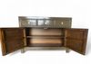Vintage Kommode Braun Hellbraun Messingkreis chinesisch Schrank Sideboard Kolonial-Stil Antik-Stil Lowboard asiatisch orientalisch Fernost shabby-chic Landhaus Bild 4
