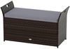 COSTWAY Gartenbank, Gartenbox, 2-Sitzer, Polyrattan, mit Kissen Bild 4