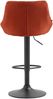 CLP Barhocker Lazio Stoff höhenverstellbar und 360 Grad drehbar,orange schwarz Bild 4