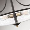 Elstead Lighting Griffin 3-Light Semi-Flush Light Deckenleuchte Bronze Glas Bild 3