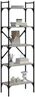 vidaXL Bücherregal 5 Fächer Grau Sonoma 56x31,5x174 cm Holzwerkstoff 833346 Bild 3