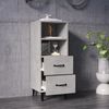Sideboard Betongrau 34,5 x 34 x 90 cm Holzwerkstoff [812370] Bild 3