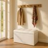 Relaxdays Faltbare Sitzbank Kunstleder Bild 2