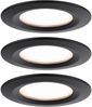 Paulmann 93081 LED Einbeuleuchte Nova Plus Coin Basiset IP44 schwarz 2700K dimmbar Bild 1