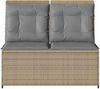 vidaXL Gartenbank Beige Poly-Rattan 3394470 Bild 4