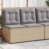 vidaXL Gartenbank Beige Poly-Rattan 3394470 Bild 3