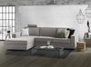 Dmora Schlafsofa mit Halbinsel Albenga, drehbares Sofa zum Öffnen, Aufbewahrungshalbinsel links, schmale Armlehnen, 100 % Made in Italy, 260 x 95 x 90 cm, Grau Bild 2