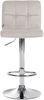 CLP 2er Set Barhocker Peru Samtbezug höhenverstellbar drehbar mit Rückenlehne,creme chrom Bild 5