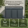 STEELSØN 'Xalara' Mülltonnenbox 3er je 240 Liter, anthrazit, Mülltonnenverkleidung aus Stahl, wetterfest, 116x80x203 cm, Müllbox für 3 Tonnen Bild 4