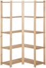vidaXL Eck-Lagerregal mit 5 Böden 82,5x82,5x170 cm Massivholz Kiefer 327323 Bild 2