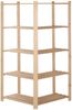 vidaXL Eck-Lagerregal mit 5 Böden 82,5x82,5x170 cm Massivholz Kiefer 327323 Bild 4