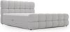 GRAINGOLD Modo Boxspringbett 180x200, mit gepolstertes Kopfteil, Doppelbett mit zwei Bettkästen, Velour-Stoff, Grau Bild 2