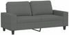 vidaXL 2-tlg. Sofagarnitur Dunkelgrau Stoff 3201883 Bild 4