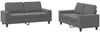 vidaXL 2-tlg. Sofagarnitur Dunkelgrau Stoff 3201883 Bild 2