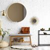 Relaxdays Schwarzer Konsolentisch mit 2 Ablagen Bild 5