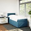 vidaXL Boxspringbett mit Matratze Dunkelblau 90x190 cm Samt 3286190 Bild 3