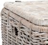 Rattan Truhe RESSY White Wash ca. 60cm Couchtisch Wohnzimmertisch Handarbeit Kiste Bild 3