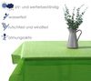 heimtexland Â® Outdoor Tischdecke Gartentischdecke wasserfest wetterbestÃ¤ndig rutschfest waschbar Outdoortischdecke Weichschaum Garten Balkon Camping Party Tischdeko Typ883 hellgrÃ¼n 110x140 cm eckig Bild 2