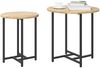 vidaXL Beistelltisch-Set 2 pcs Sonoma Eiche und Schwarz 869697 Bild 3