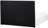 Bett mit Stauraum Stoff LAGORD 160 x 200 cm Cremeweiß Bild 5