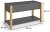 Kinderregal Malia Grau 80 x 46 cm Vitalispa Bild 3