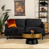 Bronx71 Sofa Denver 2,5-Sitzer Stoff schwarz Bild 3