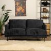 Bronx71 Sofa Denver 2,5-Sitzer Stoff schwarz Bild 4