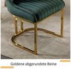 WAHSON OFFICE CHAIRS Esszimmerstuhl 2er Set Küchenstuhl mit goldene Stuhlbeine Bild 3