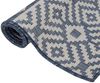vidaXL Outdoor-Teppich Flachgewebe 120x170 cm Blau Gestreift 340837 Bild 5