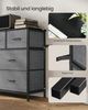 SONGMICS Kommode, Schrank, 7 Stoffschubladen, für Schlafzimmer, Flur, Wohnzimmer, grau Bild 4