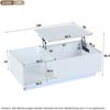 Couchtisch B 100 x T 50 x H 33-46,5 cm, höhenverstellbar, Hochglanz mit LED und Stauraum Bild 5