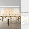 ZMH LED Pendelleuchte Esstisch Hängelampe Dimmbar - 32W Modern Esstischlampe Hängend 107CM Höhenverstellbar mit Fernbedienung Hängeleuchte Lang Linear Design für Esszimmer Büro Wohnzimmer Bild 3