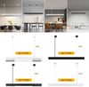 ZMH LED Pendelleuchte Esstisch Hängelampe Dimmbar - 32W Modern Esstischlampe Hängend 107CM Höhenverstellbar mit Fernbedienung Hängeleuchte Lang Linear Design für Esszimmer Büro Wohnzimmer Bild 4