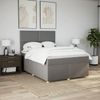 vidaXL Boxspringbett mit Matratze Taupe 160x200 cm Stoff 3291328 Bild 3