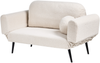 Schlafsofa 2-Sitzer DOROTEA Bouclé Cremeweiß Bild 5