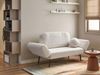 Schlafsofa 2-Sitzer DOROTEA Bouclé Cremeweiß Bild 3