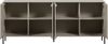 Sideboard Gravure aus Kiefernholz, modernes Design, hellgrau Dust, Push-to-Open-System Bild 3