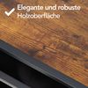 Brixy Wäschekorb 3 Fächer – Wäschesortierer – Ausziehbar – Wäschebox aus Metall – 117 l Fassungsvermögen – 90 x 33 x 70 cm – Schwarz/Braun Bild 3